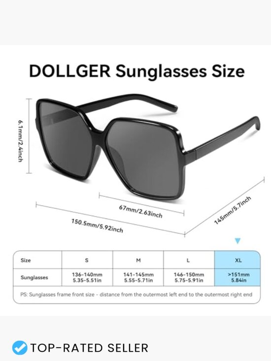 Oversized Square Sunglasses UV Protection Retro Fashion Shades Unisex